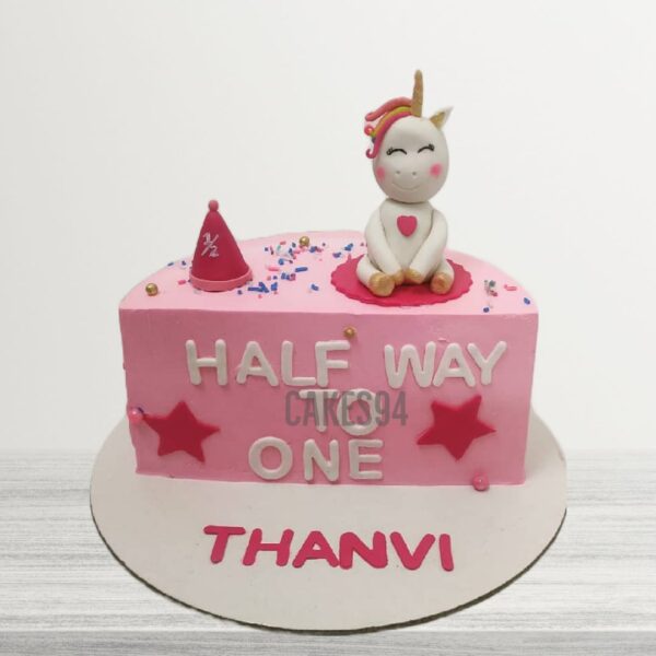 Half Birthday Cake Design 9