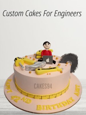 Customized Theme Cake For Engineer's