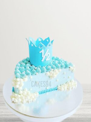 Half Birthday Cake Design 10