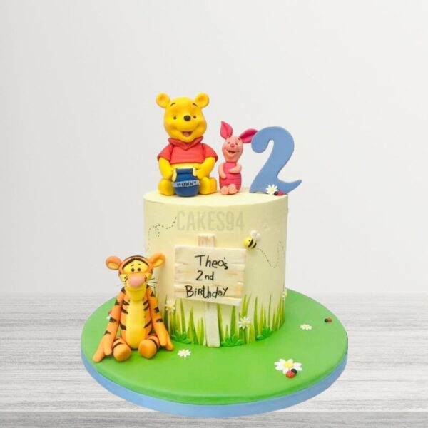 Winnie The Pooh Theme Cake