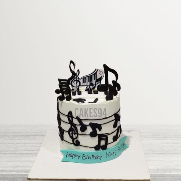 Customized Cake For Music Lover