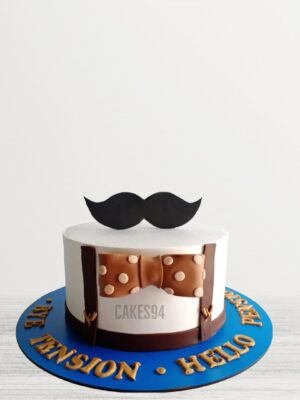 Gentleman Theme Cake Design 2