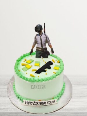 Birthday Theme Cake For PUBG Lover