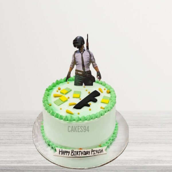Birthday Theme Cake For PUBG Lover