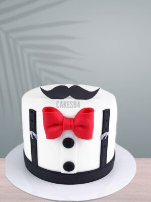 Gentleman Theme Cake Design 3