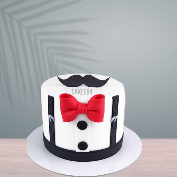 Gentleman Theme Cake Design 3