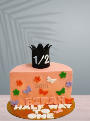 Half Birthday Cake Design 11