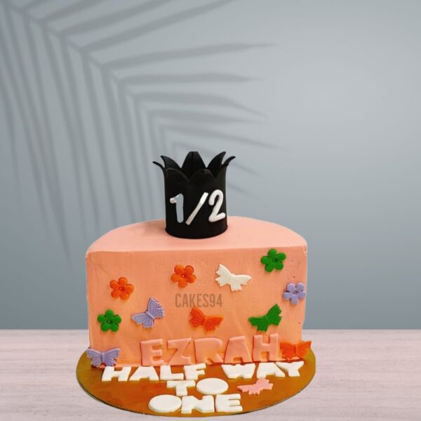 Half Birthday Cake Design 11