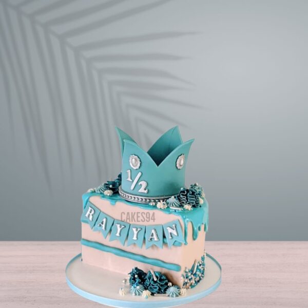 Half Birthday Cake Design 14