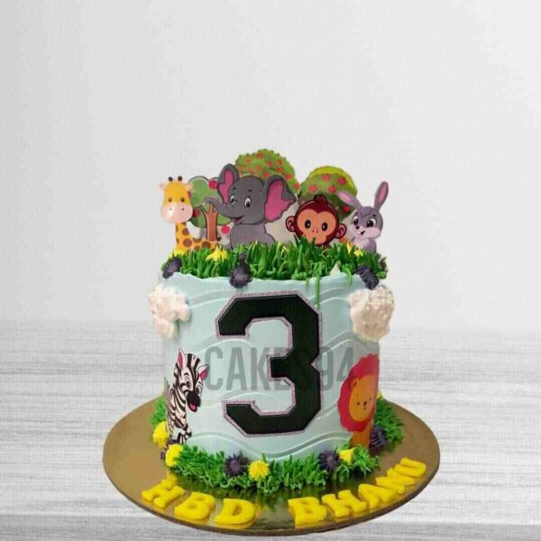Animal Theme Cake 8