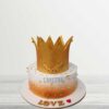Golden Crown Theme Cake