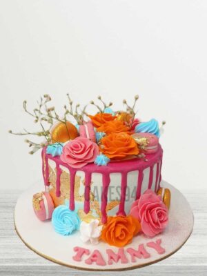 Colorful Flower's Theme Cake