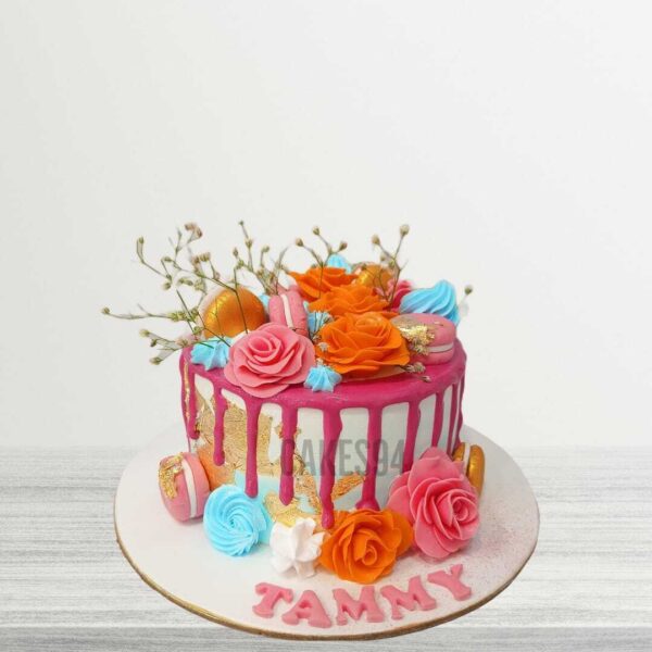 Colorful Flower's Theme Cake