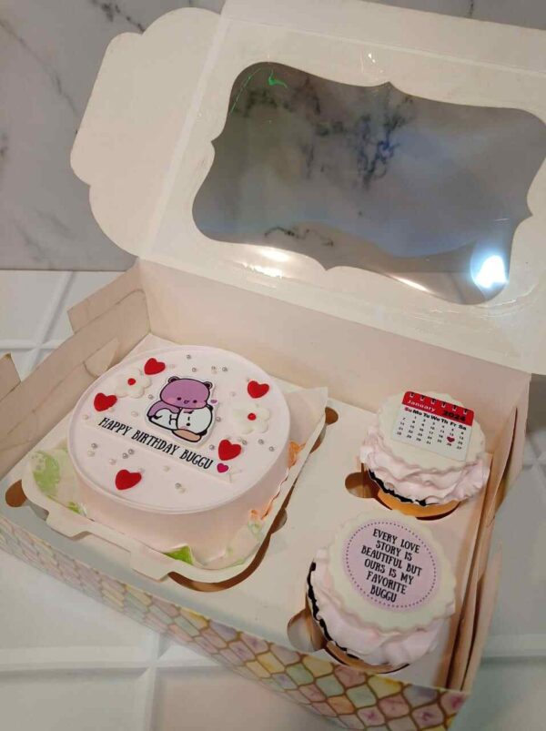 Custom Dudu Bubu Cake With Calendar