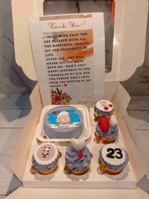 Custom Mini Cake Combo With Message Card