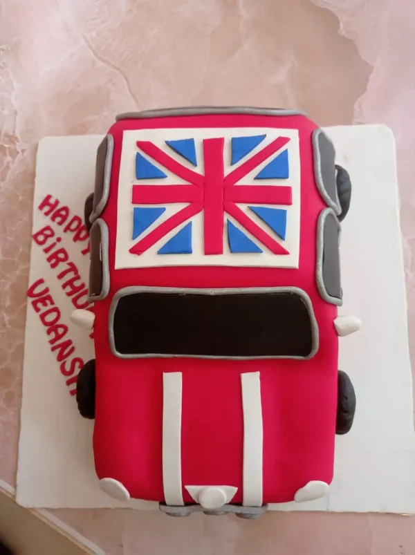 Car Shape Cake Design 1
