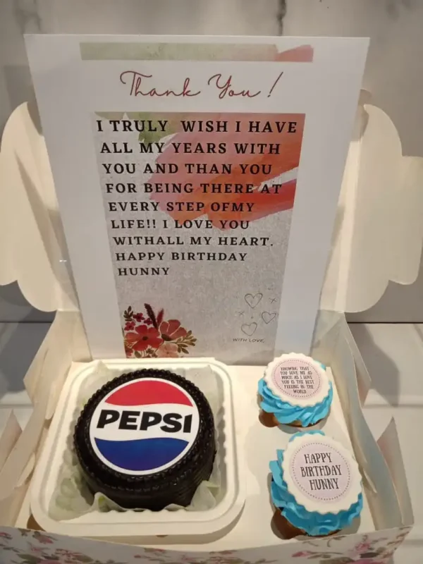 Pepsi Theme Mini Cake Combo