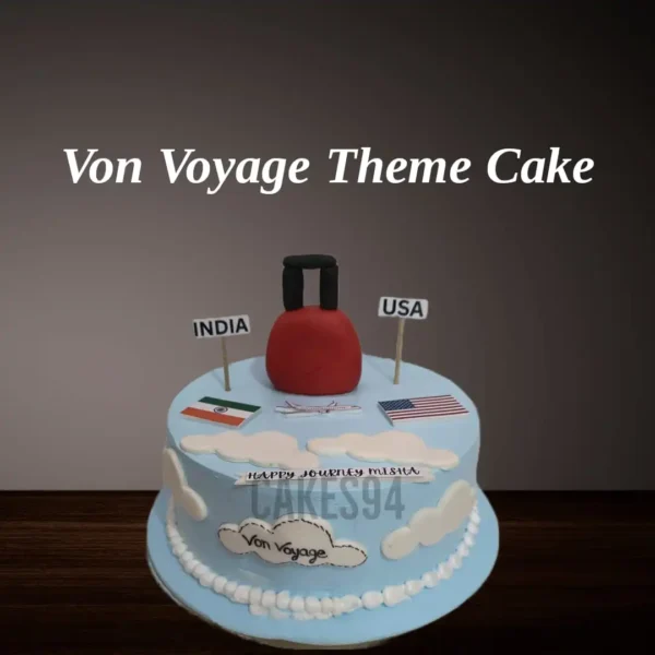 Von Voyage Theme Cake