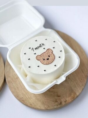 Tiny Treats: 1st Month Birthday Lunchbox Cake