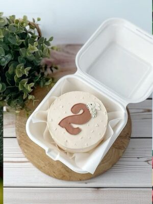 2 Months Birthday Bento Cake