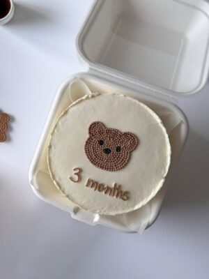 3 Month Half Bento Cake Surprise