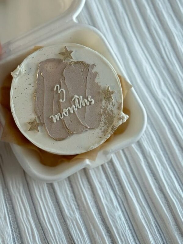 Cute 3 Month Baby Celebration Cake